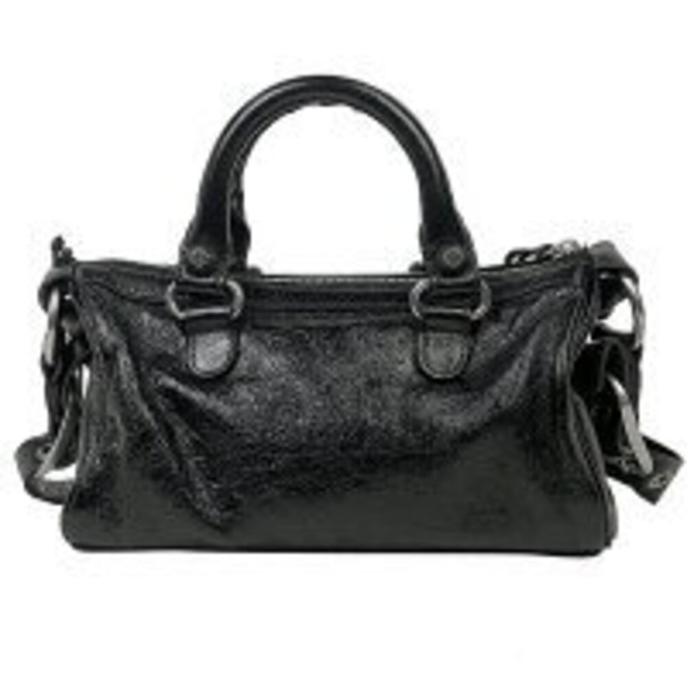 Balenciaga Le Cagoule shoulder bag handbag black leather - Picture 3 of 5